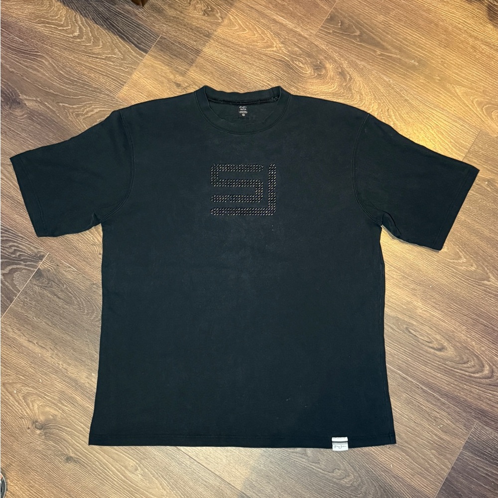 Sean John Studded Logo T-Shirt – Washed Black